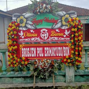Jual Bunga Papan Happy Wedding Magelang